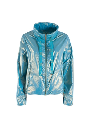 Yes Zee Light Blue Nylon Jackets & Coat - XS