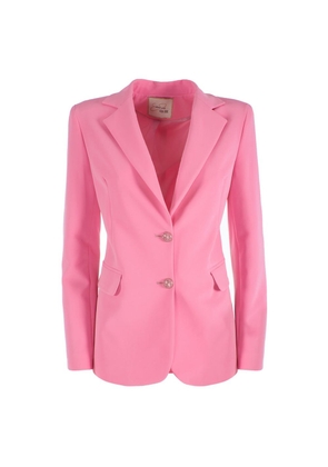 Yes Zee Pink Nylon Suits & Blazer - L