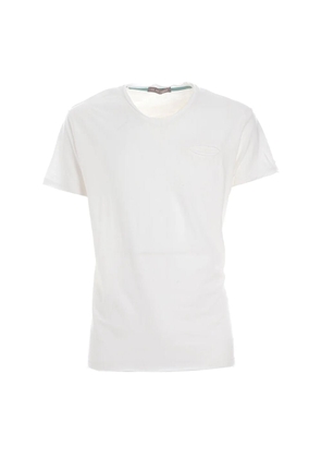 Yes Zee White Cotton T-Shirt - M