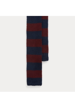Striped Knit Wool Tie