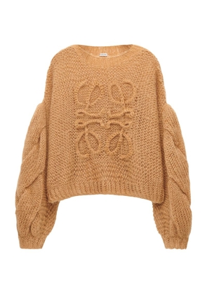 Loewe Mohair-Blend Anagram Sweater
