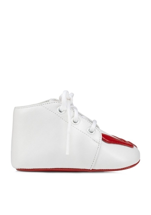 Christian Louboutin Kids Baby Love Leather Sneakers