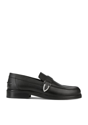The Kooples Leather Buckle Loafers