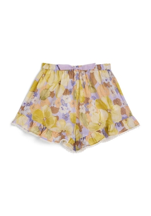 Zimmermann Kids Frill-Trim Floral Shorts (1-12 Years)
