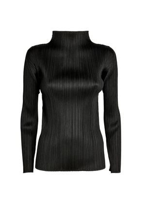 Pleats Please Issey Miyake New Colorful Basics Long-Sleeved Top