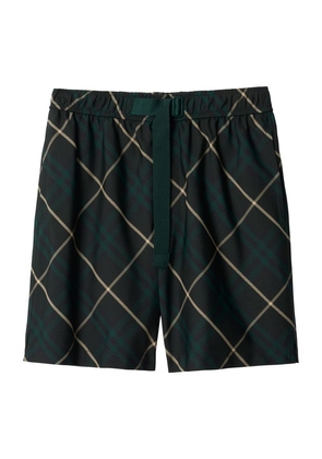 Burberry Oversized Check Shorts