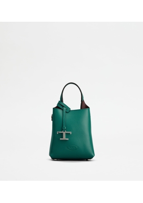 Tod's - Micro Bag in Leather, BURGUNDY,GREEN,  - Bags