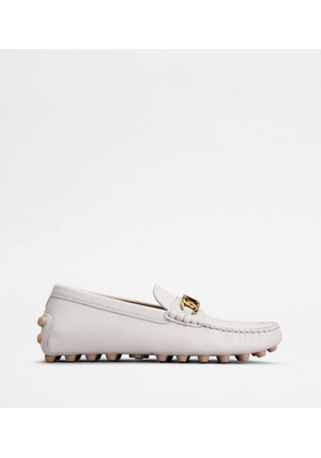 Tod's - Gommino Bubble in Leather, WHITE, 37 - Shoes