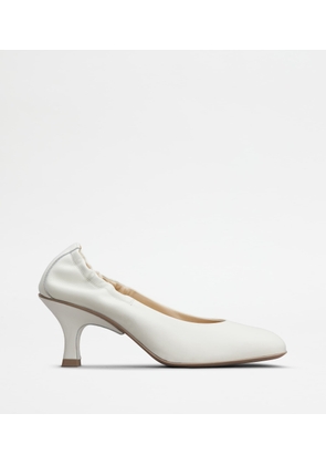 Tod's - Pumps in Leather, WHITE, 38 - Shoes
