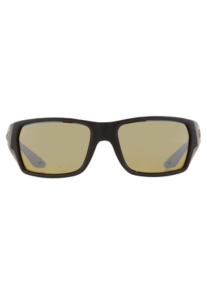 Costa Del Mar Tailfin Sunrise Silver Mirror Polarized Glass Rectangular Mens Sunglasses 6S9113 911305 57