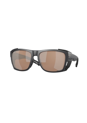 Costa Del Mar King Tide 6 Copper SIlver Mirror Polarized Glass Wrap Mens Sunglasses 6S9112 911203 58