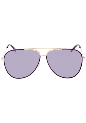 Ferragamo Purple Pilot Unisex Sunglasses SF131S 736 60
