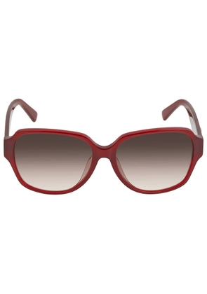 MCM Bordeaux Rectangular Ladies Sunglasses MCM616SA 603 58