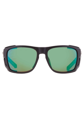 Costa Del Mar King Tide 6 Green Mirror Polarized Glass Wrap Mens Sunglasses 6S9112 911202 58