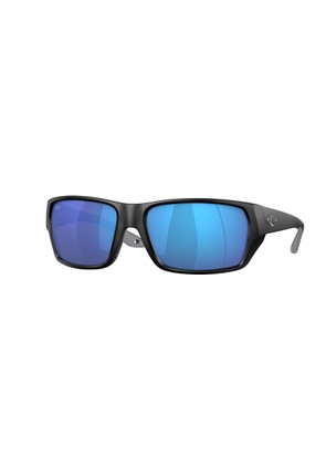 Costa Del Mar TAILFIN Blue Mirror Polarized Glass Rectangular Mens Sunglasses 6S9113 911302 57