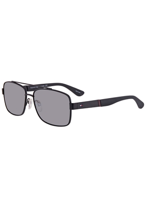 Tommy Hilfiger Grey Silver Mirror Navigator Mens Sunglasses TH 1521/S 0BSC/T4 59