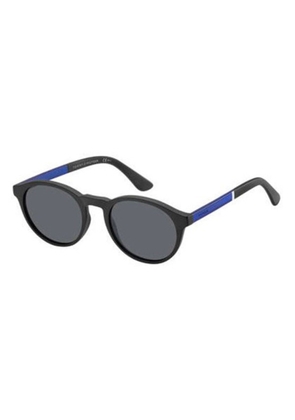 Tommy Hilfiger Grey Blue Round Mens Sunglasses TH 1476/S 0D51/IR 51