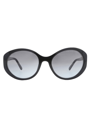 Marc Jacobs Dark Grey Gradient Oval Ladies Sunglasses MARC 520/S 0807/9O 56