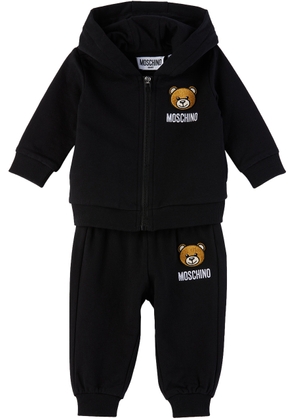 Moschino Baby Black Teddy Sweatsuit