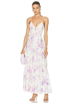 LoveShackFancy Garnita Dress in Spanish Lilac - Cream,Lavender. Size 4 (also in ).