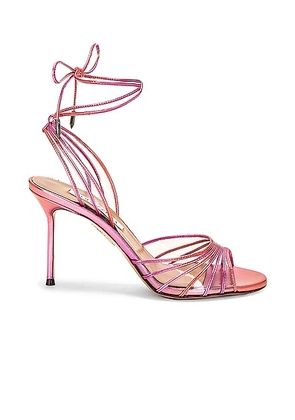 Aquazzura Call Me 85 Sandal in Shocking Pink - Pink. Size 37 (also in 36.5).