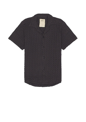 OAS Nearly Black Cuba Waffle Shirt in Nearly Black - Black. Size M (also in ).