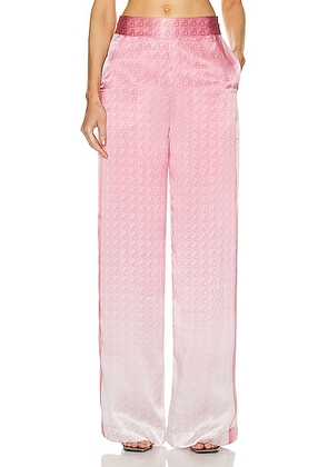 Casablanca Wide Leg Pant in Morning City View - Pink. Size 38 (also in ).