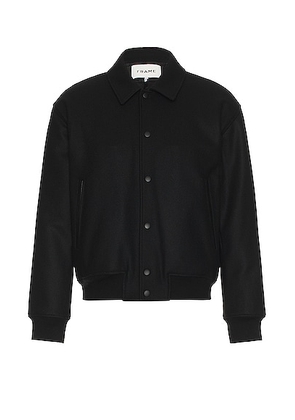 FRAME Varsity Jacket in Black - Black. Size S (also in ).