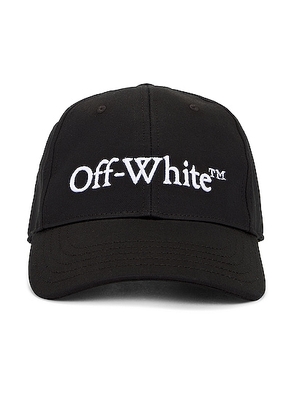 OFF-WHITE Bookish Baseball Cap in Black - Black. Size M (also in ).