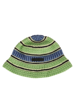 Stella Mccartney Striped Cotton Crochet Hat