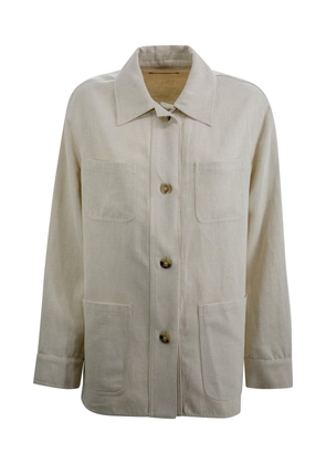 Max Mara Studio Buttoned Long-Sleeved Jacket