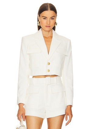 A.L.C. Banks Jacket in White. Size 12, 8.