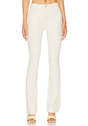 Hudson Jeans Barbara High Rise Baby Flare in Ivory. Size 33.
