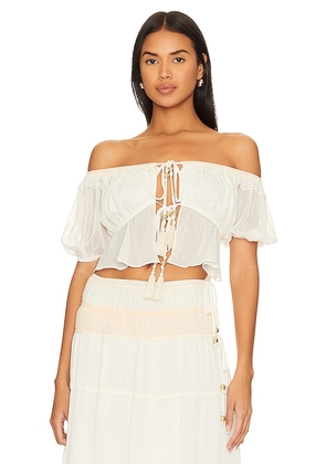 House of Harlow 1960 X Revolve Aamina Top in Ivory. Size S.