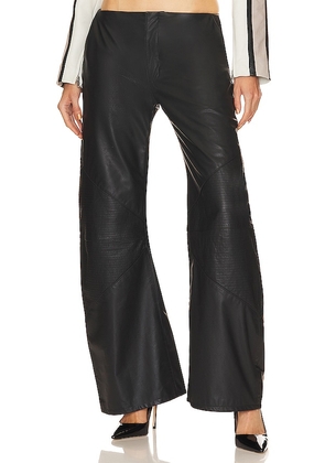 EB Denim Hollywood Frederic Leather Pants in Black. Size 29.