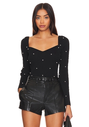 Generation Love Marlee Pearl Sweater in Black. Size XS, XXL.