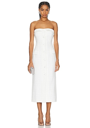 MARIANNA SENCHINA Diana Dress in White - White. Size M (also in L, S, XS).