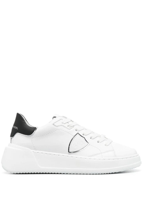 Philippe Model Tres Temple Sneakers - White And Black