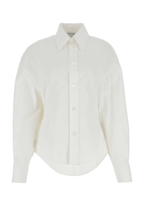Bottega Veneta White Cotton Blend Shirt