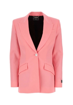 Versace Pink Jacquard Blazer