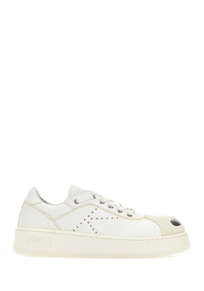 White Leather Kenzo Hoops Sneakers