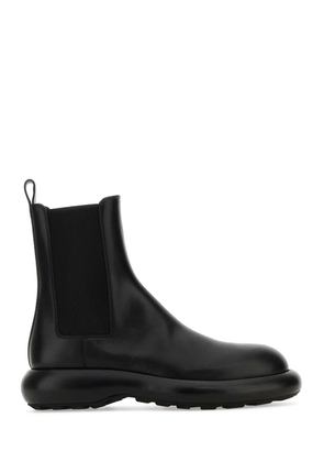 Jil Sander Black Leather Chelsea Ankle Boots