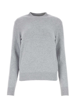 Bottega Veneta Grey Stretch Cashmere Blend Sweater