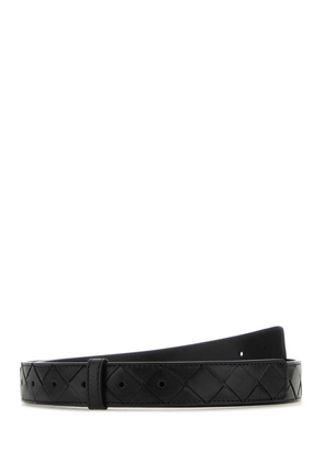Bottega Veneta Black Leather Belt