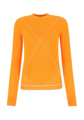 Bottega Veneta Orange Viscose Blend Sweater