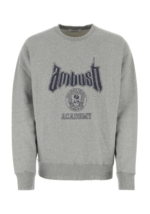Ambush Grey Cotton Blend Oversize Sweatshirt