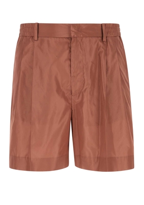Valentino Garavani Copper Silk Bermuda Shorts
