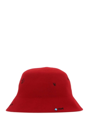 Super Duper Hats Red Felt Freya Bucket Hat