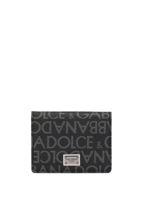 Dolce & Gabbana monogram-jacquard bi-fold cardholder - Black