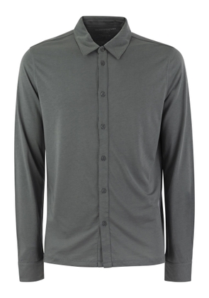 Majestic Filatures Long-Sleeved Shirt In Lyocell And Cotton